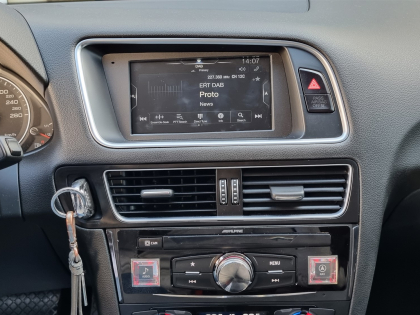 Αντικατάσταση εργοστασιακής οθόνης Concert με νέα Alpine X-703D σε Audi Q5 8R