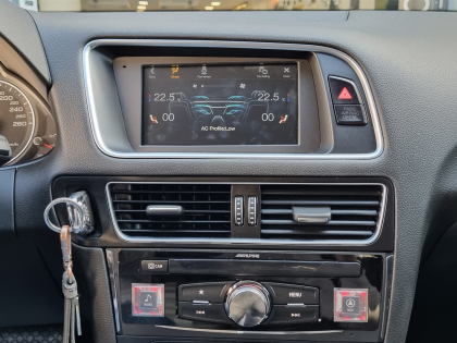 Αντικατάσταση εργοστασιακής οθόνης Concert με νέα Alpine X-703D σε Audi Q5 8R