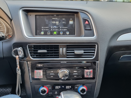 Αντικατάσταση εργοστασιακής οθόνης Concert με νέα Alpine X-703D σε Audi Q5 8R