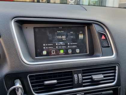 Αντικατάσταση εργοστασιακής οθόνης Concert με νέα Alpine X-703D σε Audi Q5 8R