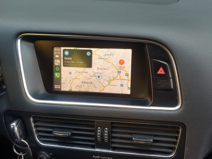 Αναβάθμιση εργοστασιακής οθόνης με Ασύρματο Wireless Apple CarPlay/Android Auto σε Audi Q5 8R
