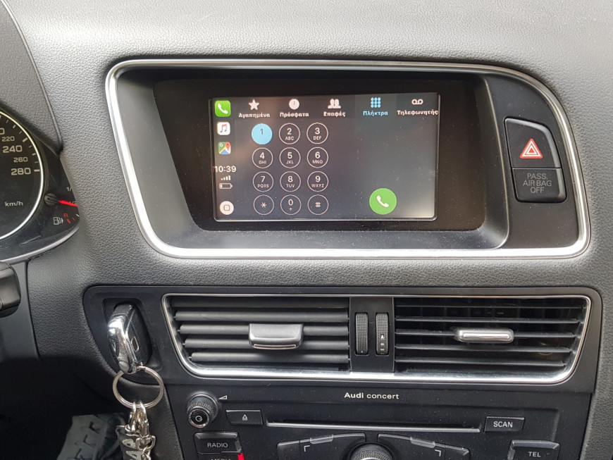 Αναβάθμιση εργοστασιακής οθόνης με Wireless Apple CarPlay/Android Auto σε Audi Q5 8R