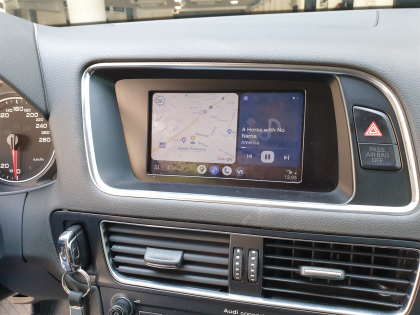 Αναβάθμιση εργοστασιακής οθόνης με Ασύρματο Wireless Apple CarPlay/Android Auto σε Audi Q5 8R