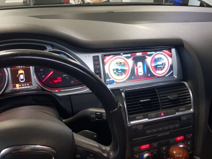 Εγκατάσταση οθόνης Digital IQ με Car Cinema Navigation Android σε Audi Q7 4L.