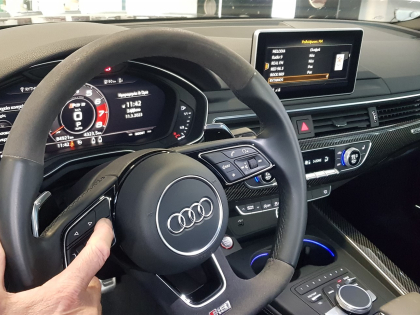 Αναβάθμιση εργοστασιακής οθόνης με Ασύρματο Wireless Apple CarPlay/Android Auto σε Audi A5 RS του 2016