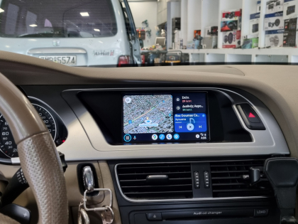 Αναβάθμιση εργοστασιακής οθόνης με Ασύρματο Wireless Apple CarPlay/Android Auto σε Audi A4 B8 8K
