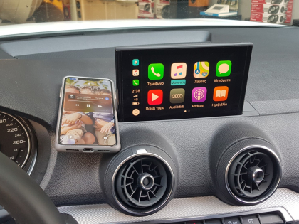 Αναβάθμιση εργοστασιακής οθόνης με Wireless Apple CarPlay/Android Auto σε Audi Q2 GA