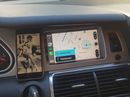 Αναβάθμιση εργοστασιακής οθόνης με Ασύρματο Wireless Apple CarPlay/Android Auto σε Audi Q7 4L