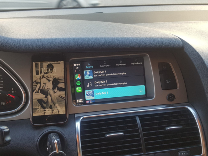 Αναβάθμιση εργοστασιακής οθόνης με Ασύρματο Wireless Apple CarPlay/Android Auto σε Audi Q7 4L