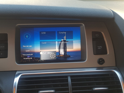 Αναβάθμιση εργοστασιακής οθόνης με Ασύρματο Wireless Apple CarPlay/Android Auto σε Audi Q7 4L