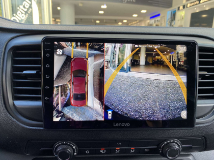 Εγκατάσταση οθόνης 2Din Lenovo και περιμετρικές κάμερες 360 σε Peugeot Expert του 2018.