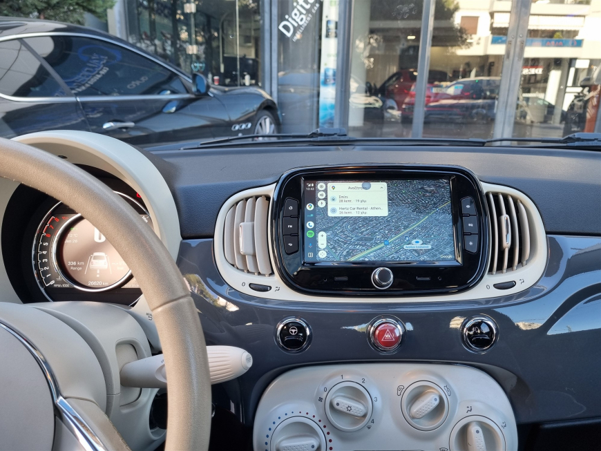 Εγκατάσταση οθόνης Digital IQ και κάμερας οπισθοπορείας σε Fiat 500