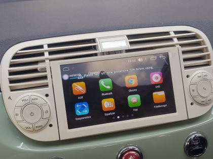 Εγκατάσταση οθόνης Digital IQ σε Fiat 500