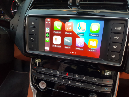 Αναβάθμιση εργοστασιακής οθόνης με Ασύρματο Wireless Apple CarPlay/Android Auto σε Jaguar XE