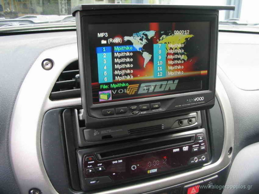Εγκατάσταση οθόνης 1Din Kenwood σε Toyota Rav-4