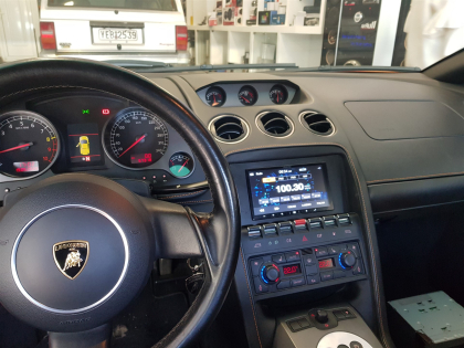 Εγκατάσταση 2Din Alpine οθόνης σε Lamborghini Gallardo