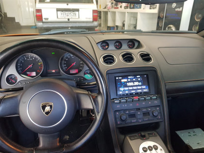 Εγκατάσταση 2Din Alpine οθόνης σε Lamborghini Gallardo