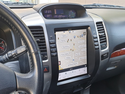 Εγκατάσταση οθόνης Tesla Style σε Toyota Land Cruiser J120
