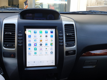 Εγκατάσταση οθόνης Tesla Style σε Toyota Land Cruiser J120