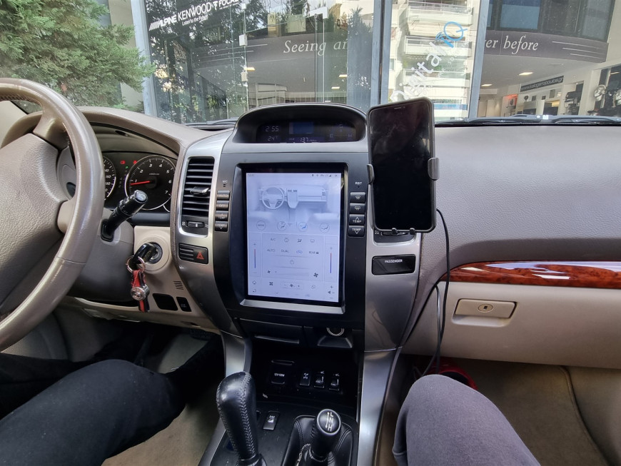 Εγκατάσταση οθόνης Tesla Style σε Toyota Land Cruiser J120