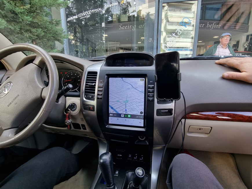 Εγκατάσταση οθόνης Tesla Style σε Toyota Land Cruiser J120