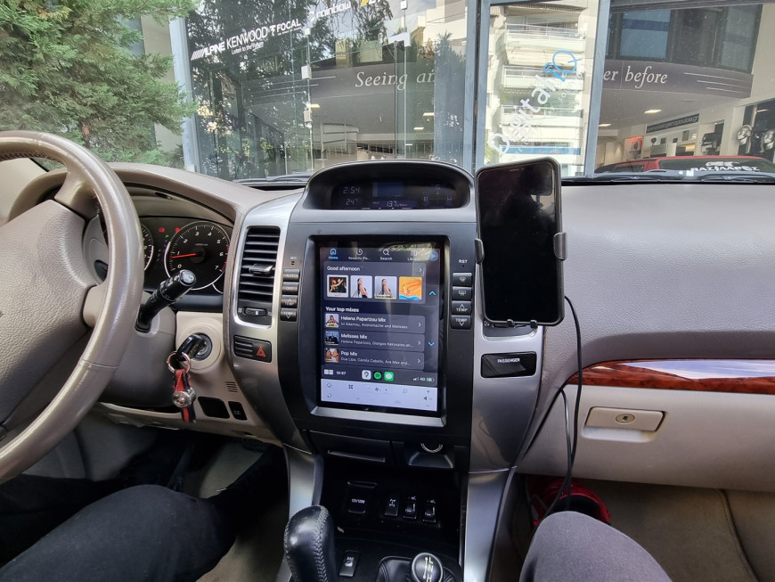 Εγκατάσταση οθόνης Tesla Style σε Toyota Land Cruiser J120