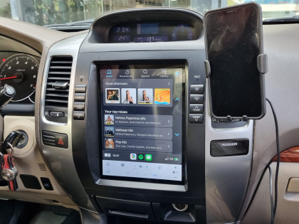 Εγκατάσταση οθόνης Tesla Style σε Toyota Land Cruiser J120