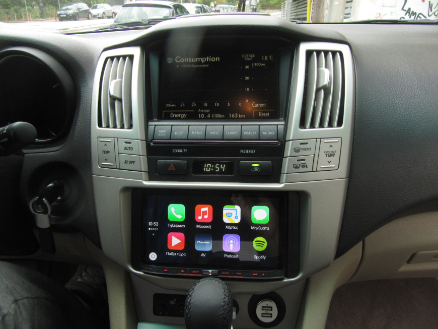 Εγκατάσταση οθόνης 2Din Pioneer σε Lexus RX 400 Hybrid