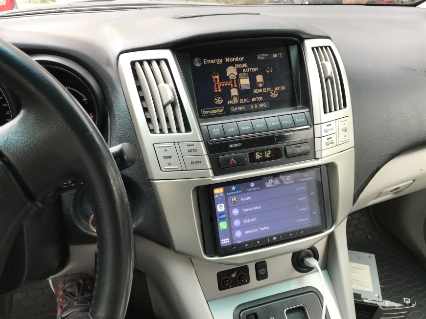 Εγκατάσταση oθόνης 2Din Alpine σε Lexus RX 400H