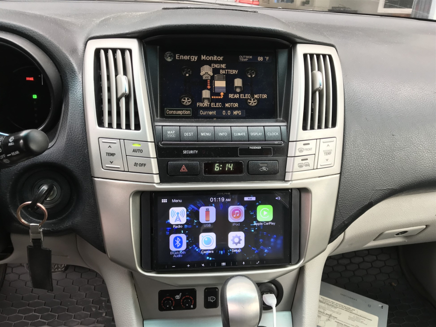 Εγκατάσταση oθόνης 2Din Alpine σε Lexus RX 400H