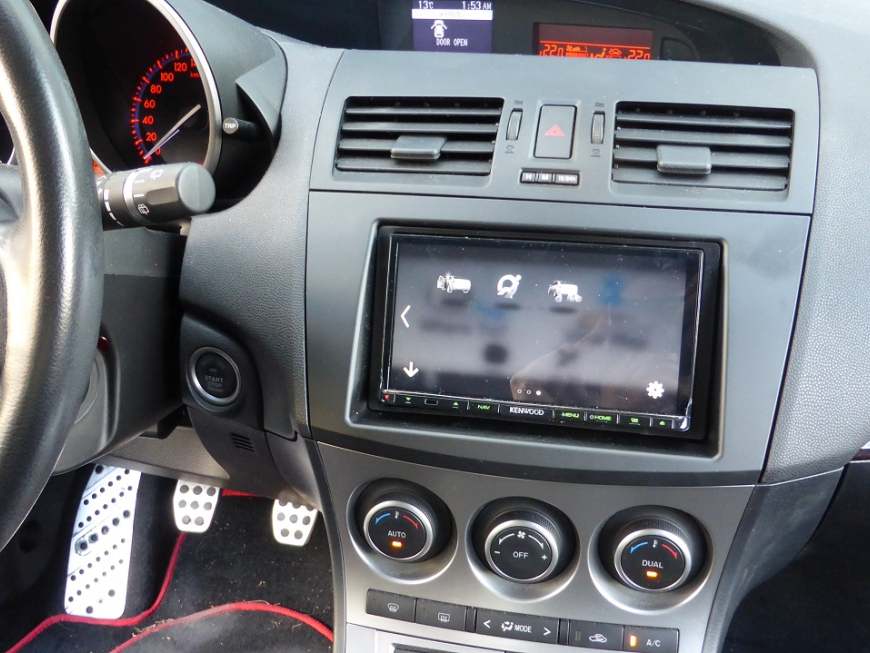 Εγκατάσταση οθόνης 2Din Kenwood σε Mazda 3 Mps
