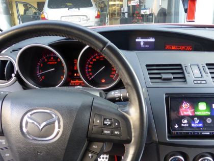 Εγκατάσταση οθόνης 2Din Kenwood σε Mazda 3 Mps