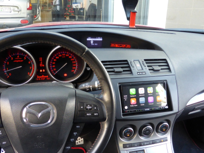 Εγκατάσταση οθόνης 2Din Kenwood σε Mazda 3 Mps