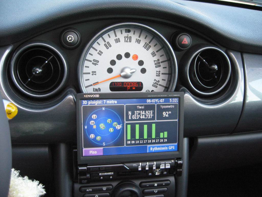 Εγκατάσταση οθόνης 1Din Kenwood σε Mini Cooper S Cabrio