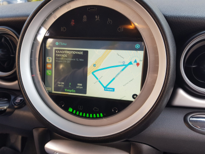 Αναβάθμιση εργοστασιακής οθόνης με Ασύρματο Wireless Apple CarPlay/Android Auto σε Mini Cooper (R56)