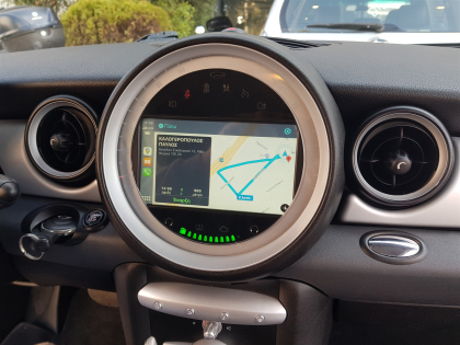 Αναβάθμιση εργοστασιακής οθόνης με Ασύρματο Wireless Apple CarPlay/Android Auto σε Mini Cooper (R56)