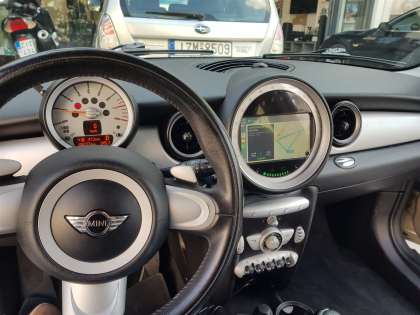 Αναβάθμιση εργοστασιακής οθόνης με Ασύρματο Wireless Apple CarPlay/Android Auto σε Mini Cooper (R56)