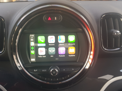 Αναβάθμιση εργοστασιακής οθόνης με Ασύρματο Wireless Apple CarPlay/Android Auto σε Mini Countryman S Model YW11 Series (F60) του 2019