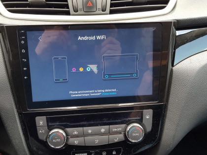 Εγκατάσταση οθόνης της Digital IQ με Wireless Apple Car Play/Android Auto σε Nissan Qashqai
