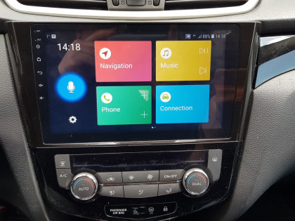 Εγκατάσταση οθόνης της Digital IQ με Wireless Apple Car Play/Android Auto σε Nissan Qashqai