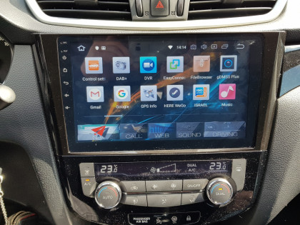 Εγκατάσταση οθόνης της Digital IQ με Wireless Apple Car Play/Android Auto σε Nissan Qashqai