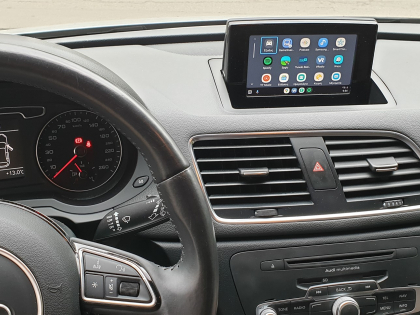 Αναβάθμιση εργοστασιακής οθόνης με Ασύρματο Wireless Apple CarPlay/Android Auto σε Audi Q3 8U