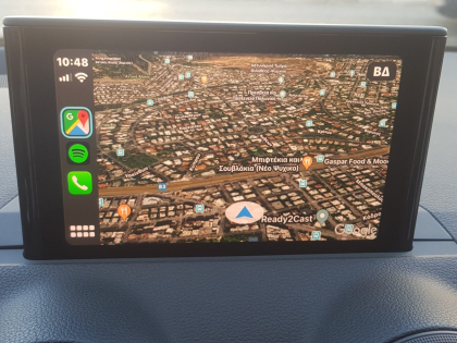 Αναβάθμιση εργοστασιακής οθόνης με Ασύρματο Wireless Apple CarPlay/Android Auto σε Audi Q2 GA