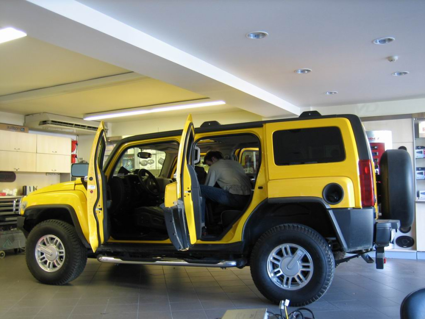 Εγκατάσταση οθόνης 2Din Kenwood σε Hummer H3