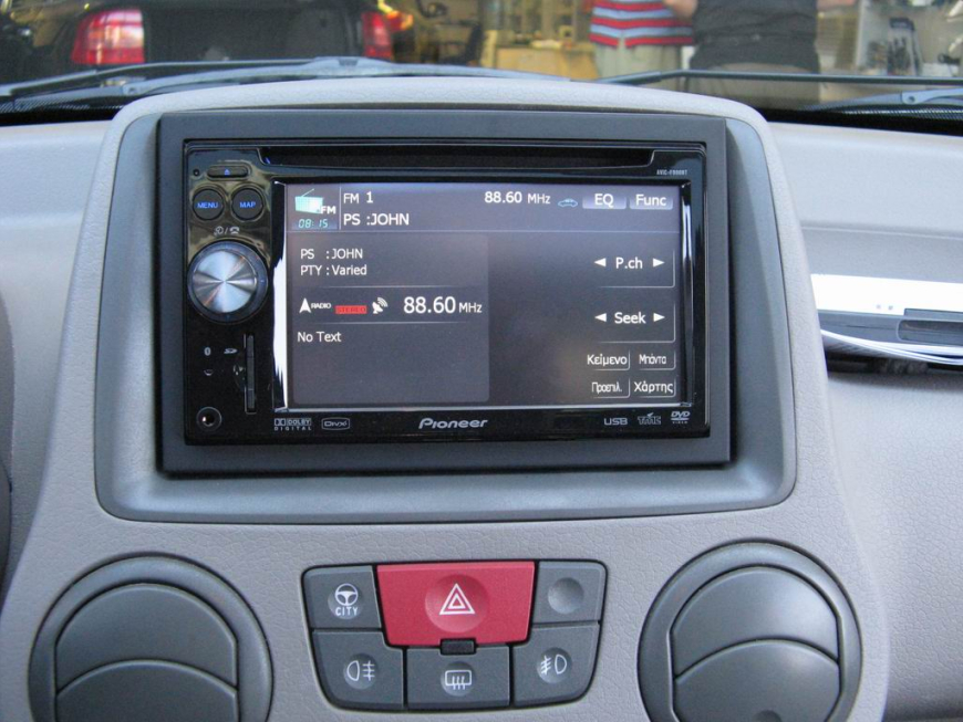 Εγκατάσταση οθόνης 2Din Pioneer σε Fiat Panda