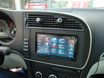 Εγκατάσταση 2DIN Kenwood Οθόνης σε Saab 9.3