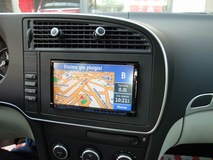 Εγκατάσταση 2DIN Kenwood Οθόνης σε Saab 9.3
