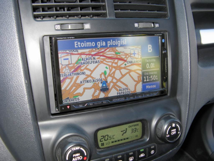 Εγκατάσταση οθόνης 2Din Kenwood σε Kia Sportage