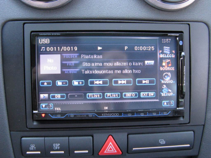 Εγκατάσταση οθόνης 2Din Kenwood σε Audi S3