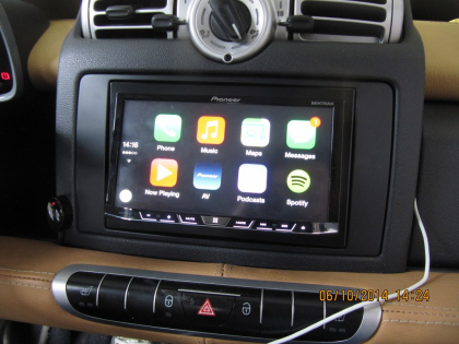 Εγκατάσταση οθόνης 2Din Pioneer σε Smart ForTwo